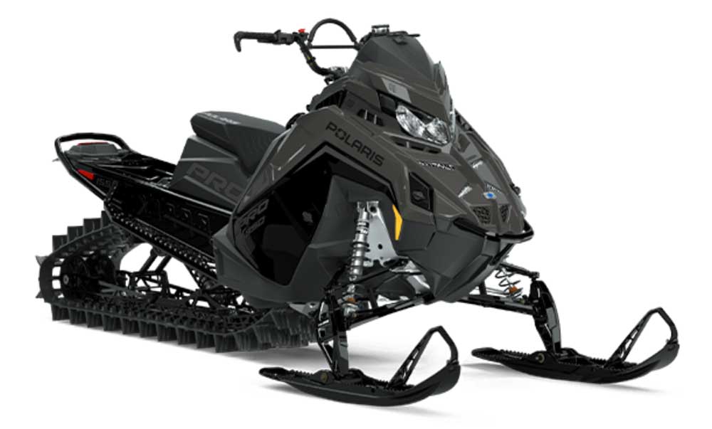 black snowmobile